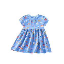 18M-7Y Toddler Girls Printed Short Sleeve T-Shirts  Girls Clothing   