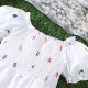 18M-6Y Toddler Girls Floral Puff Sleeve Jumpsuits  Girls Clothes   