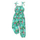 18M-6Y Toddler Girls Vacation Tropical Rainforest Leaf Sling Jumpsuits  Girls Clothes   