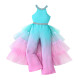 2-6Y Toddler Girls Color Mesh Large Skirt Jumpsuit  Girls Clothes   