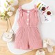 9M-4Y Toddler Girls Solid Color Sleeveless Ribbed Rompers & Jumpsuit  Boys Clothing   