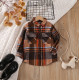 2-7Y Toddler Plaid Shirt Splicing Casual Bottoming Shirt  Toddler Boutique Clothing  
