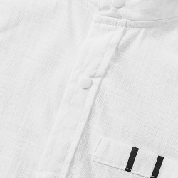 18M-6Y Solid Color Short Sleeve Button Shirt  Kids Boutique Clothing  