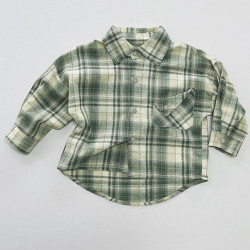 9M-6Y Toddler Vintage Boys And Girls Plaid Shirt  Toddler Boutique Clothing   