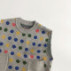 9M-6Y Toddler Colorful Polka Dots Knitted Waistcoat Sweater Vest  Toddler Boutique Clothing   