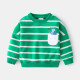 18M-6Y Toddler Boys Casual Round Neck Pullover Striped Sweatshirts  Boys Clothing   