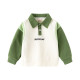 18M-6Y Toddler Boys Lapel Embroidered Lettering Sweatshirts  Boys Clothing   