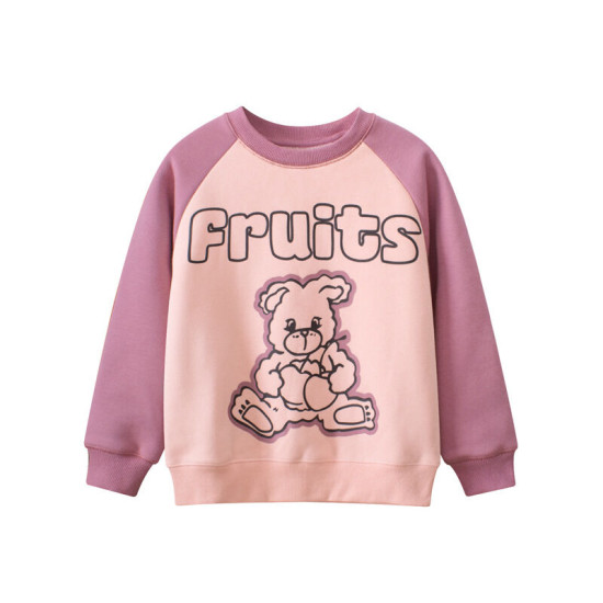 5-11Y Kids Bear Letter Fleece Sweatshirts  Kids Boutique Clothing   