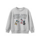 5-11Y Unisex Cartoon Letter Gray Fleece Sweatshirts  Kids Boutique Clothing   
