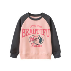 5-11Y Unisex Cartoon Letter Fleece Sweatshirts  Kids Boutique Clothing   