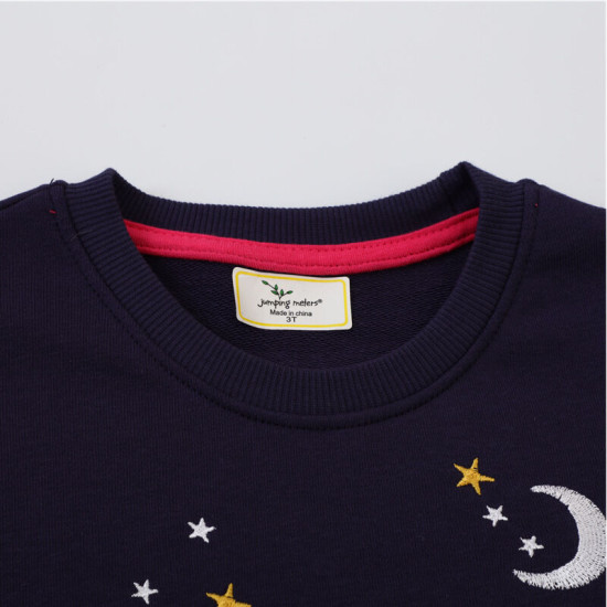 18M-7Y Toddler Girls Dinosaur Embroidered Sweatshirts  Girls Clothes   