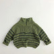 12M-6Y Unisex Retro Half-Zip Pullover Knitted Sweater  Toddler Boutique Clothing   