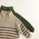 12M-6Y Unisex Retro Half-Zip Pullover Knitted Sweater  Toddler Boutique Clothing   