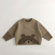 12M-6Y Unisex Retro Cartoon Pullover Knitted Sweater  Toddler Boutique Clothing   