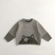 12M-6Y Unisex Retro Cartoon Pullover Knitted Sweater  Toddler Boutique Clothing   