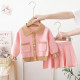 12M-5Y Toddler Girls Knitted Sets Lapel Cardigan Sweater And Skirts  Girls Fashion Clothes   