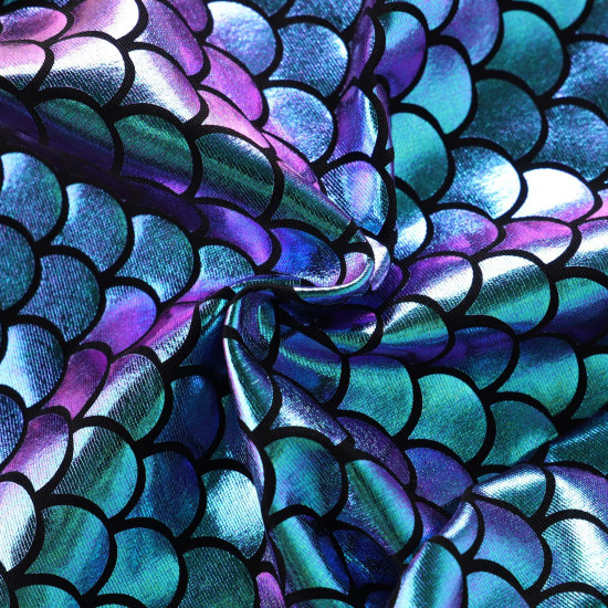 3-8Y Kids Girls Mermaid Fish Scale Gradient Leggings  Clothing Kidswear   