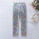 3-8Y Kids Girls Mermaid Fish Scale Gradient Leggings  Clothing Kidswear   