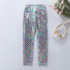 3-8Y Kids Girls Mermaid Fish Scale Gradient Leggings  Clothing Kidswear   