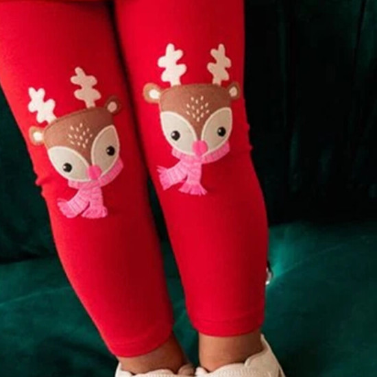 18M-7Y Toddler Girls Sika Deer Leggings  Girls Clothes   