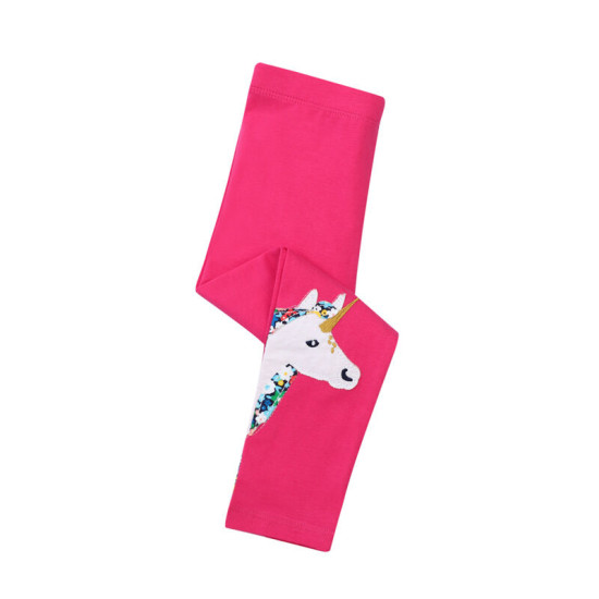 18M-7Y Toddler Girls Unicorn Modal Embroidery Leggings  Girls Clothing   