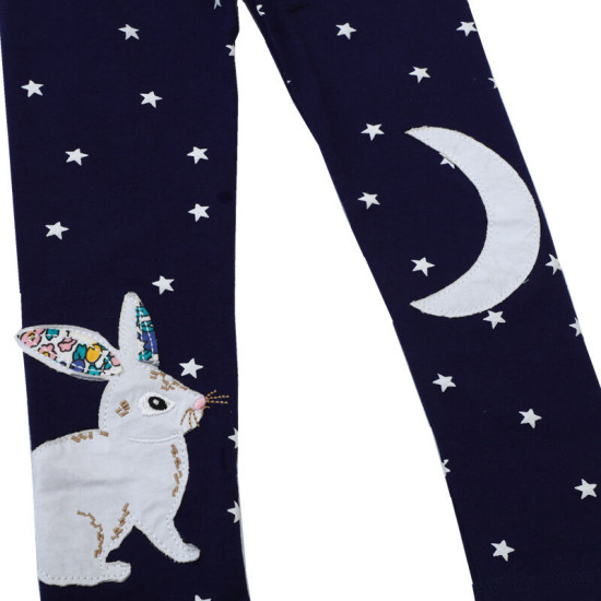 18M-7Y Toddler Girls Unicorn Star Embroidery Leggings  Girls Clothing   