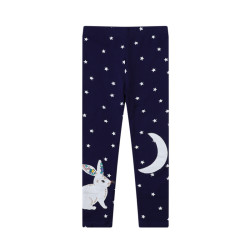18M-7Y Toddler Girls Unicorn Star Embroidery Leggings  Girls Clothing   
