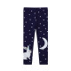 18M-7Y Toddler Girls Unicorn Star Embroidery Leggings  Girls Clothing   