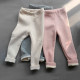 18M-7Y Toddler Girls Solid Color Fleece Striped Leggings  Girls Clothes   