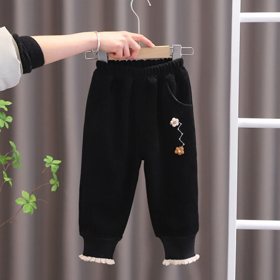 12M-5Y Toddler Girls Floral Pockets Trousers  Boys Clothing   