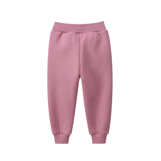 18M-7Y Toddler Girls Bear Embroidered Fleece Sweatpants  Girls Clothing   