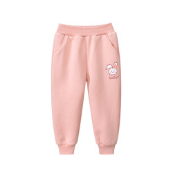 18M-7Y Toddler Girls Rabbit Print Fleece Sweatpants  Girls Clothing   
