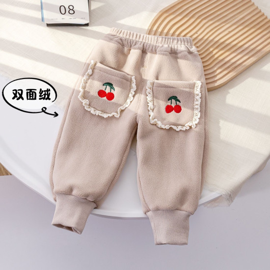 12M-6Y Toddler Girls Fleece Casual Flared Pants  Girls Fashion Clothes   