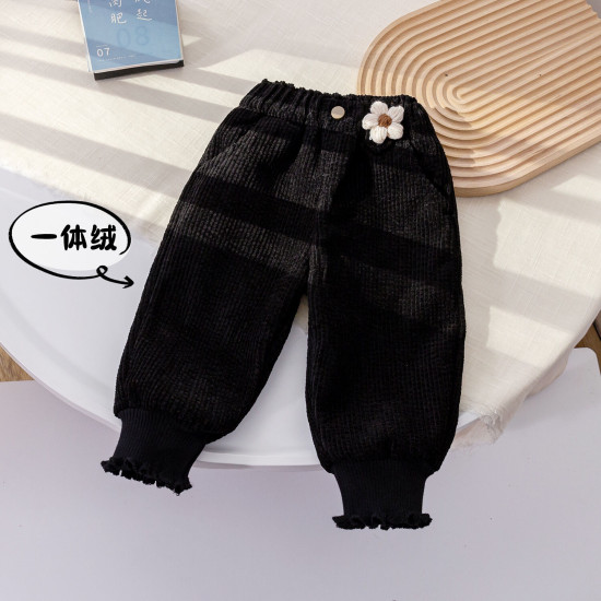 12M-6Y Toddler Girls Fleece Casual Flared Pants  Girls Fashion Clothes   