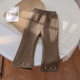 12M-6Y Toddler Girls Fleece Casual Flared Pants  Girls Fashion Clothes   