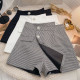 4-12Y Kids Girls Houndstooth Elasticated High Waist Shorts  Clothing Kidswear   