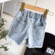 18M-7Y Toddler Girl Solid Color Hole Denim Shorts Girl  Boutique Clothing   