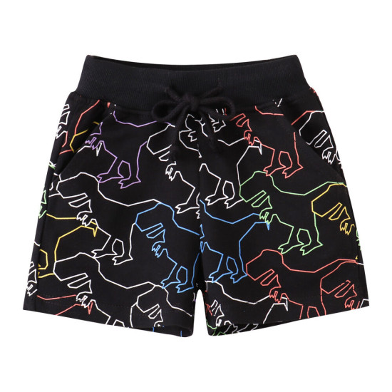 18M-7Y Toddler Girl & Boy Cartoon Dinosaur Print Sports Shorts  Children'S Clothing   