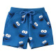 18M-7Y Toddler Girl & Boy Cartoon Big-Eyed Frog Print Lace-Up Shorts  Toddler Clothing   