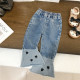 18M-7Y Toddler Girls Floral Lace Denim Flared Pants  Girls Fashion Clothes   