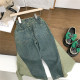 18M-7Y Toddler Girls Patchwork Denim Flared Pants  Girls Clothes   