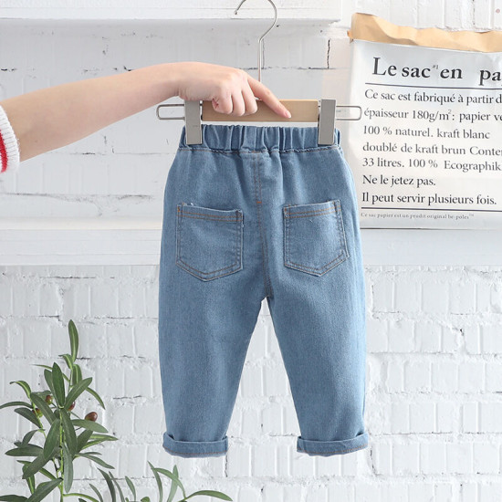 9M-5Y Toddler Girls Love Heart Bow Jeans  Girls Clothes   