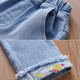 18M-7Y Toddler Girls Embroidered Floral Jeans  Girls Fashion Clothes   