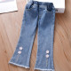 18M-7Y Toddler Girls Floral Casual Wide Leg Jeans  Girls Fashion Clothes   