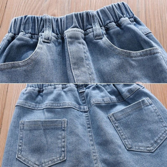 18M-7Y Toddler Girls Embroidered Jeans  Girls Fashion Clothes   