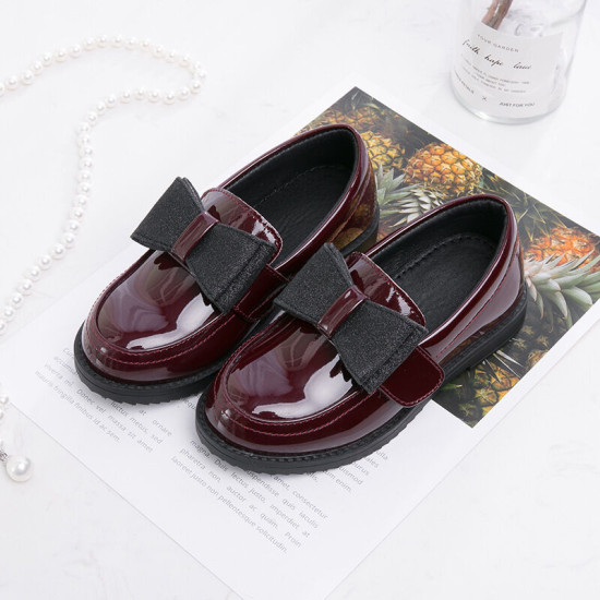 Bow Princess Leather Shoes For Girls  Kids Accessories   