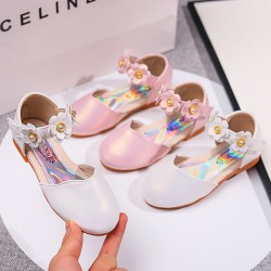 Flower Sandals For Girls Crystal Princess Shoes   