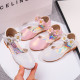 Flower Sandals For Girls Crystal Princess Shoes   