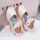 Flower Sandals For Girls Crystal Princess Shoes   