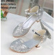 Girls Sequin Crystal Princess Shoes Dress Matching   
